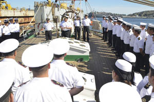 La "Esmeralda" se encuentra lista para Crucero de Instrucción 2015
