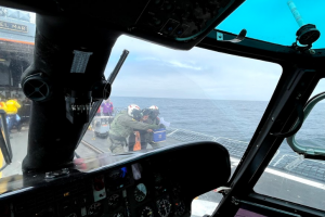 Helicóptero naval realizó aeroevacuación durante su participación en “Unitas”