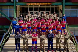 Selección Nacional de Rugby tuvo un arduo entrenamiento con la Infantería de Marina de Chile en su preparación para clasificar al mundial