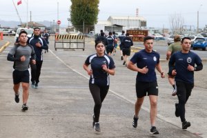 Dotaciones de la Base Naval Talcahuano participaron en la corrida por el “Día Internacional del Deporte Militar”