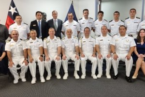 Comandante en Jefe de la Armada visitó las instalaciones de la Misión Naval de Chile en Estados Unidos (CHILIARCO)