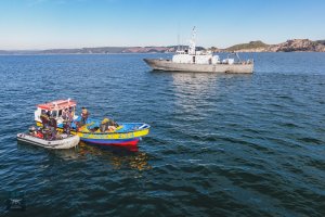 Unidades Marítimas y Aéreas de la Segunda Zona Naval apoyaron tareas de seguridad en la Provincia de Arauco 