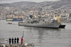  Fragata “Almirante Blanco” vuelve a Valparaíso tras 17 meses de reparaciones