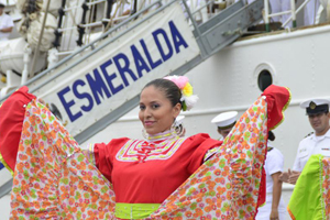 Buque Escuela Esmeralda está en Guayaquil