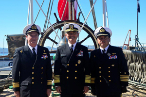<p>Comandante de la Flota Naval del Pacífico de los Estados Unidos visitó el Buque Escuela “Esmeralda”</p>