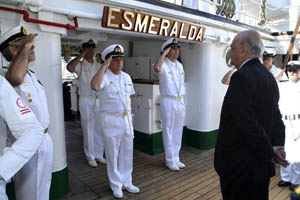 <p>BE “Esmeralda” se encuentra en su último puerto internacional</p>