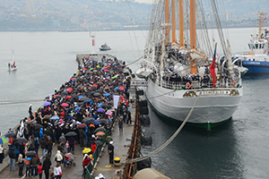 <p>Buque Escuela “Esmeralda” inició su 61° Crucero de instrucción</p>