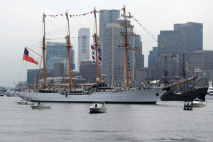 <p>Buque Escuela "Esmeralda" recaló en Boston </p>