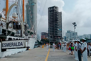 Buque Escuela Esmeralda llegó a su penúltimo puerto Internacional antes de regresar a Chile