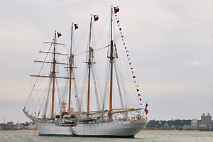 La "Dama Blanca" ya se encuentra en Uruguay en el marco de “Velas Latinoamérica 2018”