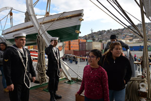 <p>La “Dama Blanca” arribó a Coquimbo para conmemorar el 21 de Mayo</p>