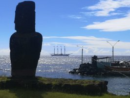 <p>Buque Escuela "Esmeralda" regresa a aguas nacionales</p>