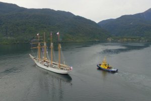 <p>Buque Escuela "Esmeralda" visitó por segundo año consecutivo Puerto Chacabuco</p>