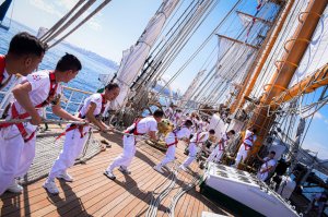 <p>Buque Escuela “Esmeralda” efectuó su primera recalada en el marco del 68º Viaje de Instrucción</p>