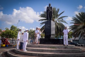 <p>La “Dama Blanca” se despide de Curazao para cruzar el Atlántico rumbo a Cádiz</p>