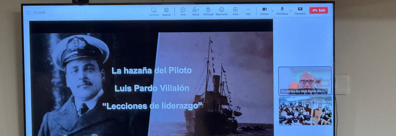 <p>Guardiamarinas del Buque Escuela (BE) “Esmeralda” participan en videoconferencia con el Centro Naval de Liderazgo</p>